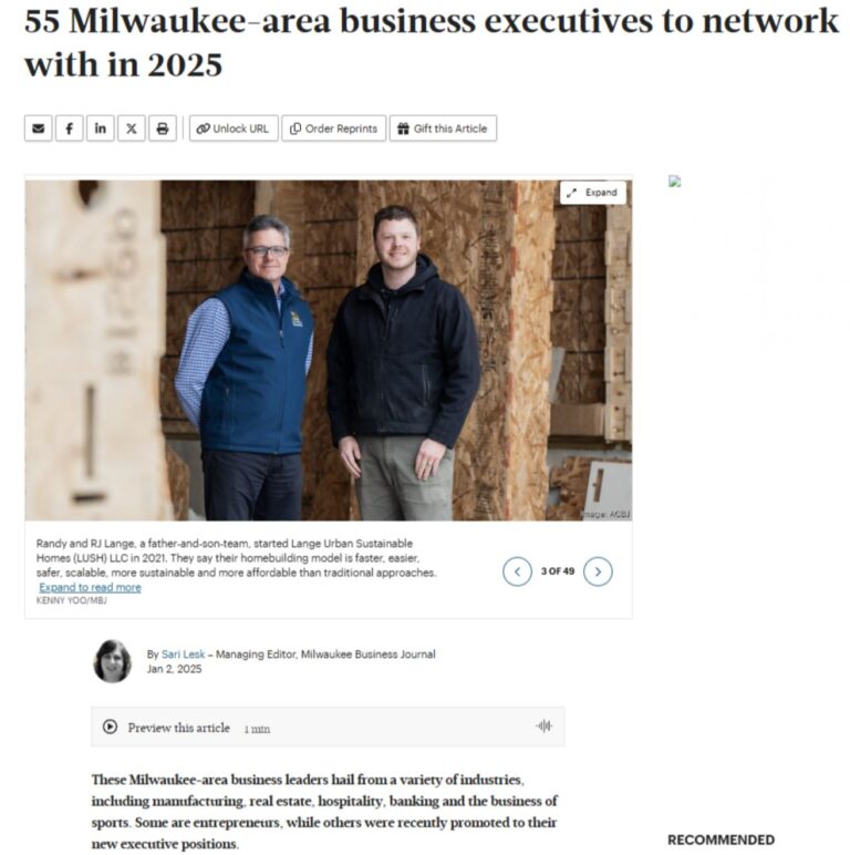 55 Milwaukee-area business executives to network with in 2025